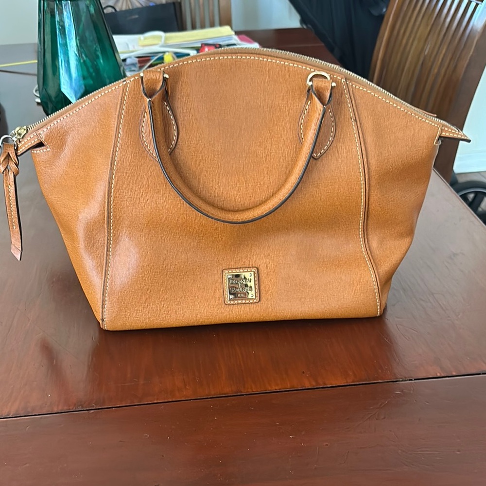 Dooney & Bourke Tan Mini Bag with Rolled Handles